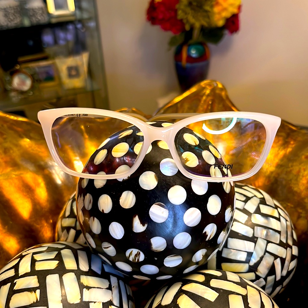 Fendi White Optical Frames